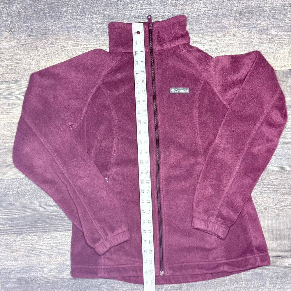 Columbia Fleece Sweater (Violet) (Medium) (Women) (Full Zip Up)